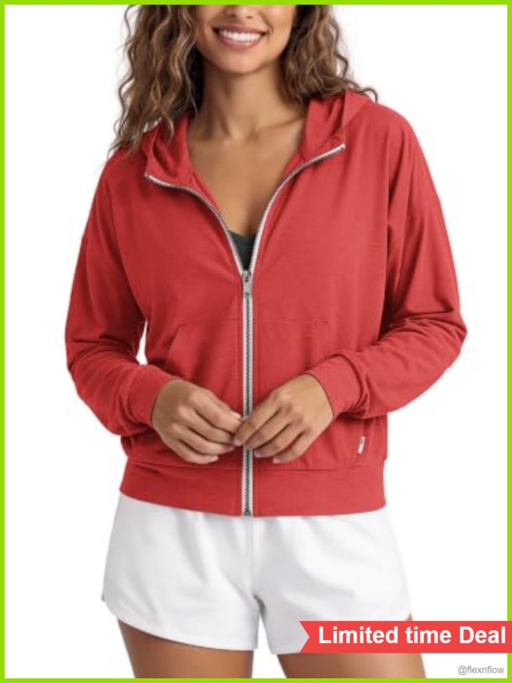 Women's Full Zip Hoodie Ultra Soft Athletic Jacket Quick Dry UPF 50+